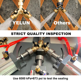YELUN brass-bodied splitter delivers durable outdoor performance.