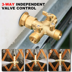 Brass handle and smooth operation for easy installation