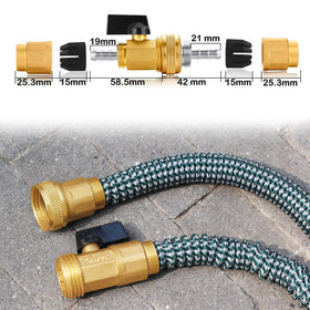 Brass YELUN garden hose fittings for durable, heavy-duty connections