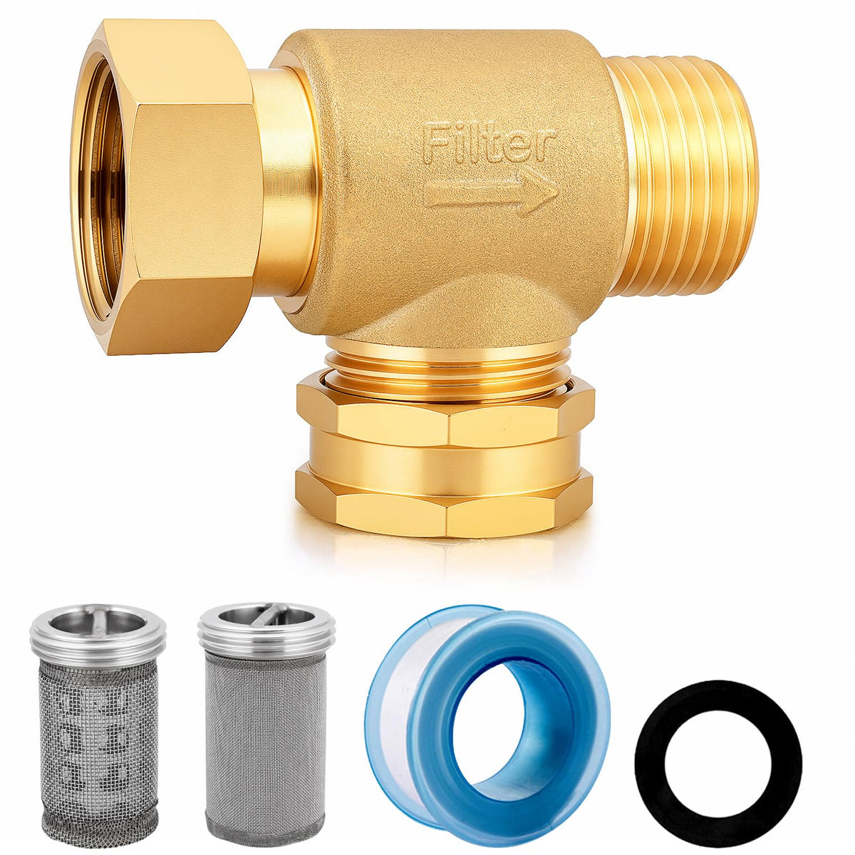 YELUN filter attachment cap keeps the system sealed for leak-free garden rinsing