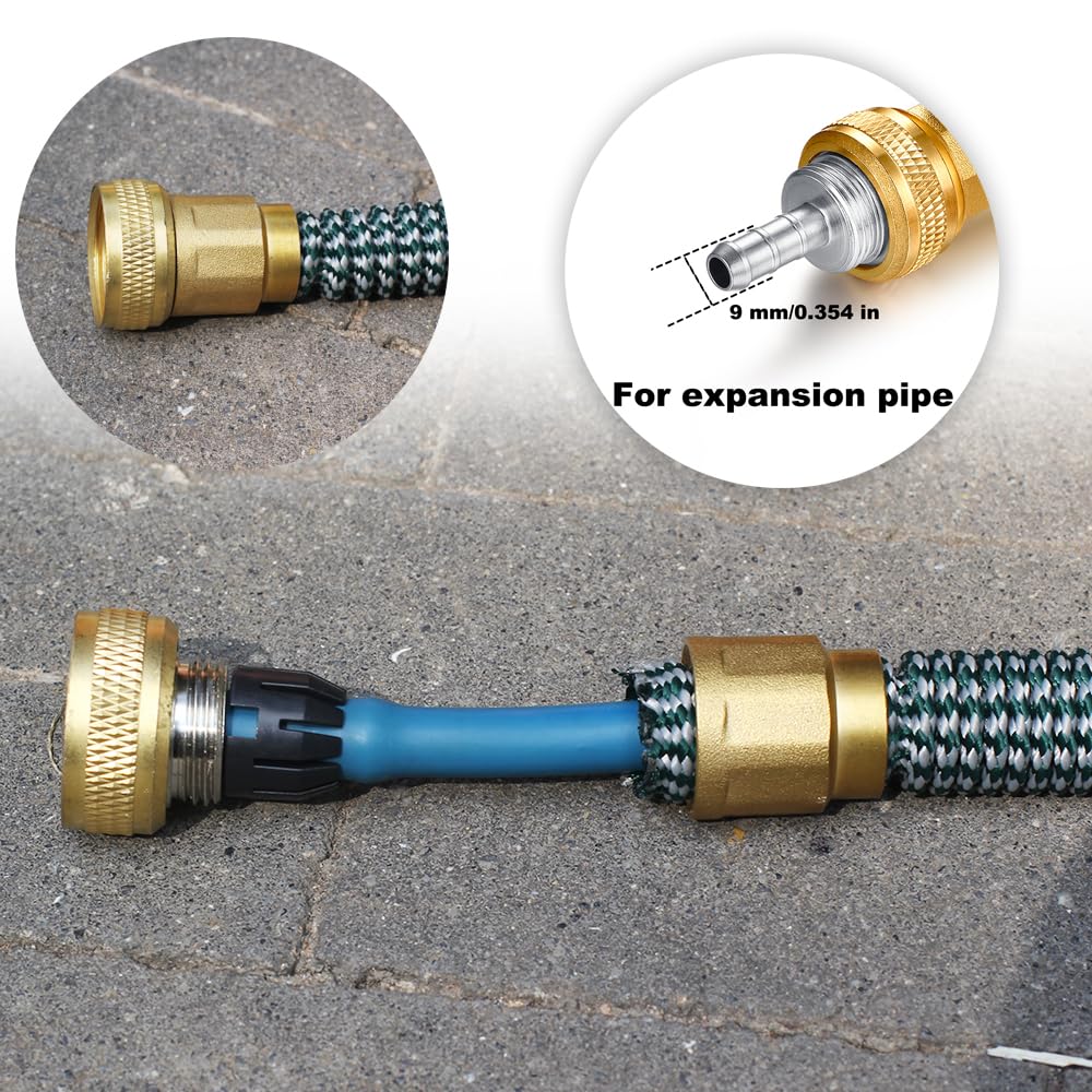 YELUN hose repair kit with clamps for quick garden fixes