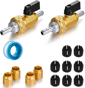 YELUN garden telescopic hose end adapter with shut-off valve for controlled watering