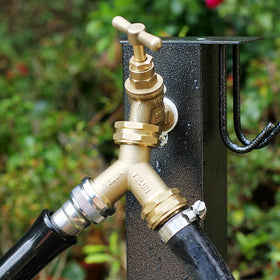 YELUN heavy-duty brass splitter resists rust for lasting outdoor use