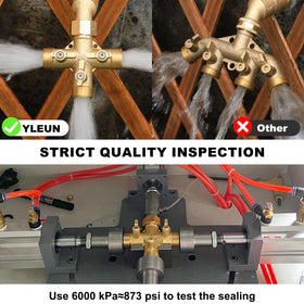 3/4 inch GHT female inlet simplifies quick setup
