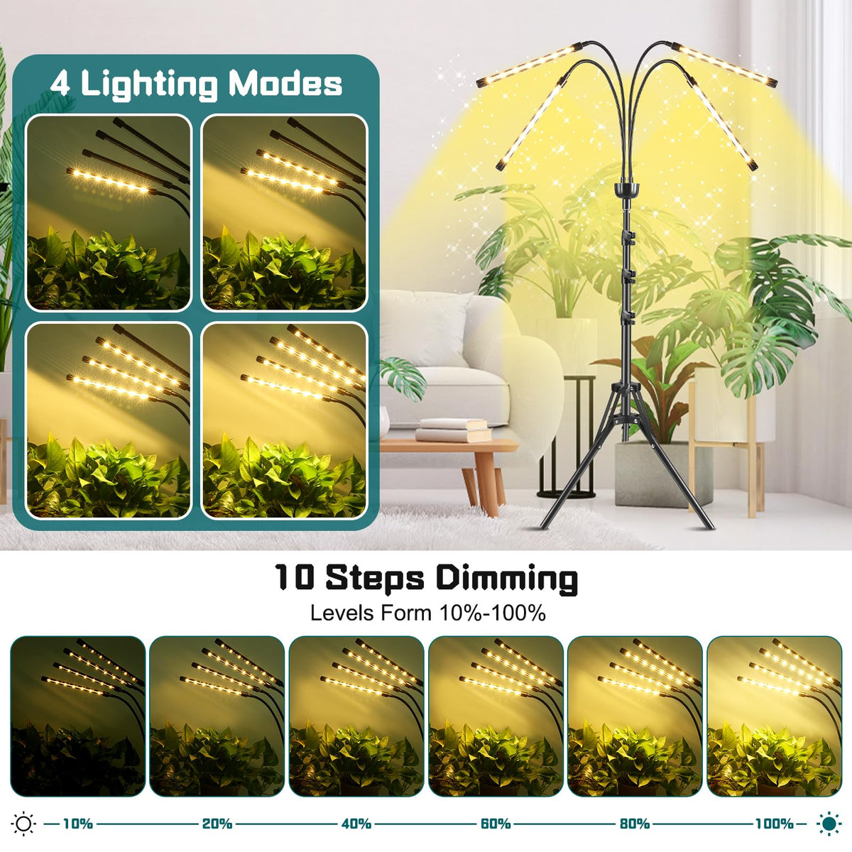 Yentbokj grow light assembled in two minutes without hanging hardware