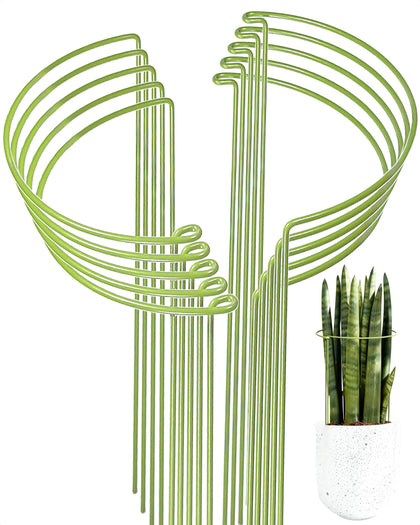 YEOAUM 10-pack plant stakes provide sturdy indoor and outdoor plant support.
