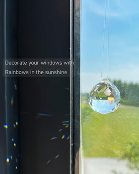 YEOAUM Crystal Ball Rainbow Maker 20mm adds sparkle to chandeliers.
