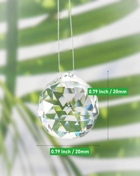 YEOAUM Hanging Crystal Decor 20mm blends decor with light.