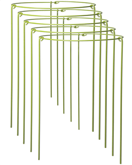 YEOAUM heavy-duty plant stake 5-pack provides strong support for top-heavy blooms