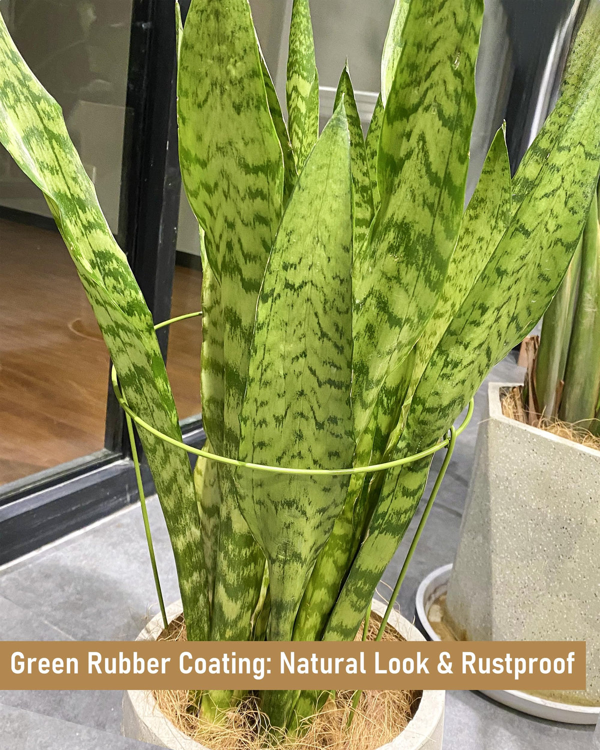 YEOAUM mint-green finish blends with greenery for indoor and outdoor use
