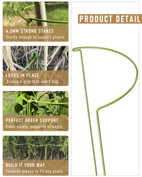 YEOAUM monstera-peony support stake helps keep blooms upright.