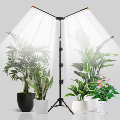 YEOLEH floor lamp grow light over tall indoor plants with wide coverage