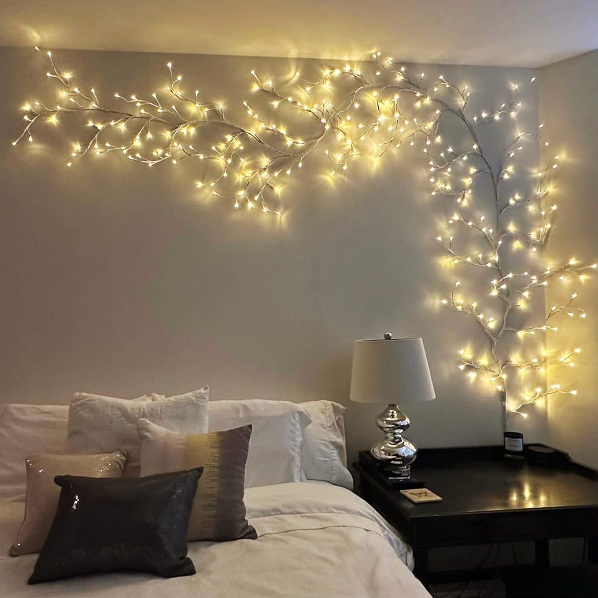 Yepfom willow vine lights with remote control for easy mood settings.