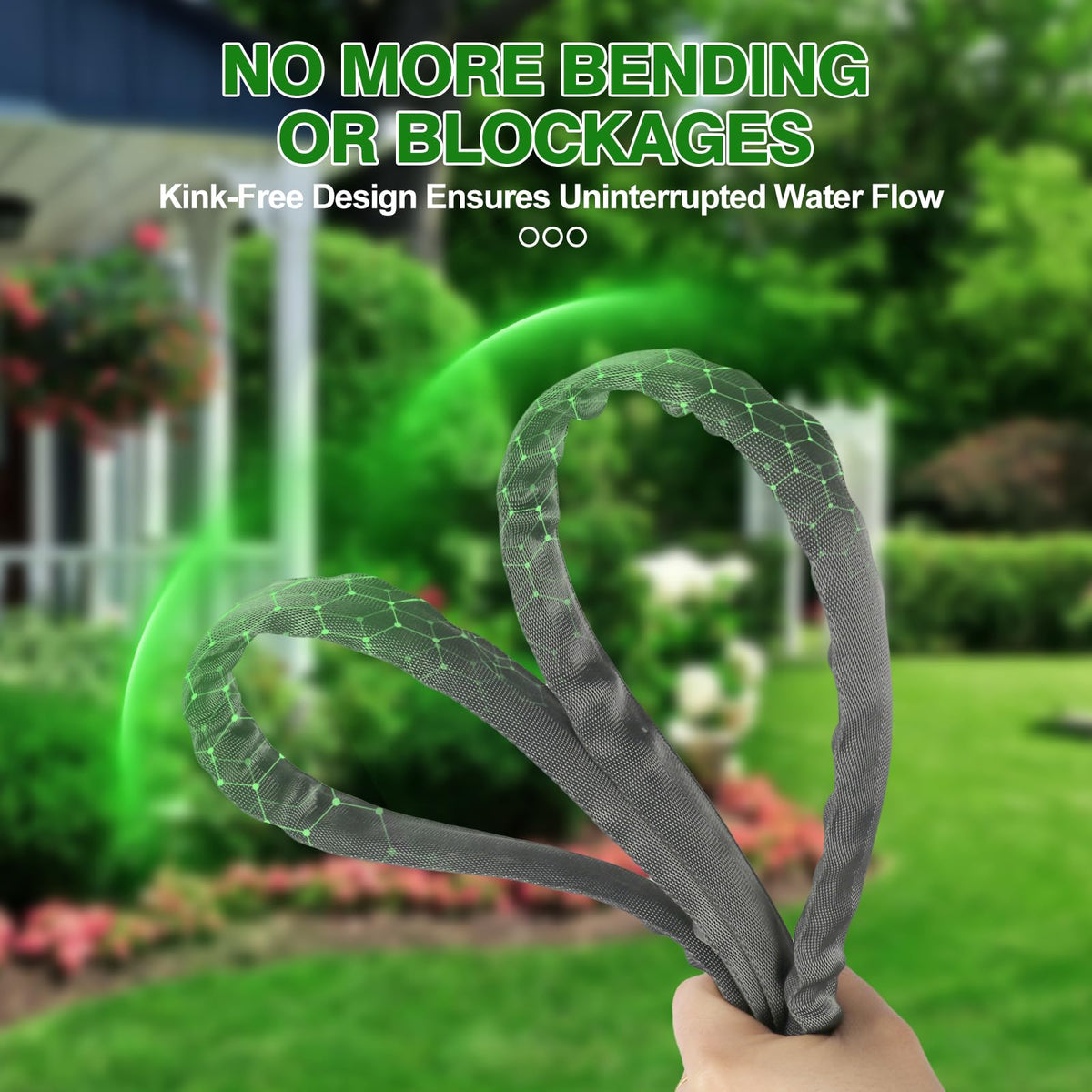 Yereen hose all-weather flexibility resists heat and cold for year-round use