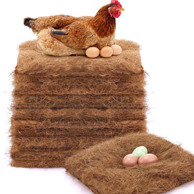 Yerliker chicken nesting pad in nest box supports eggs securely and fits most boxes.