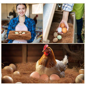 Yerliker clean coop nest pads in natural coconut fiber for hens