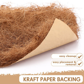 Yerliker coconut fiber nest pad close-up highlighting texture