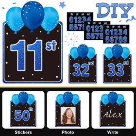Yerliker number sticker sets for easy age customization