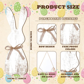 Yerliker wooden bunny decor for outdoor use, sturdy and weather-ready.