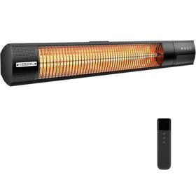 YESERLI electric patio heater wall-mounted with remote delivers quick warmth outdoors.
