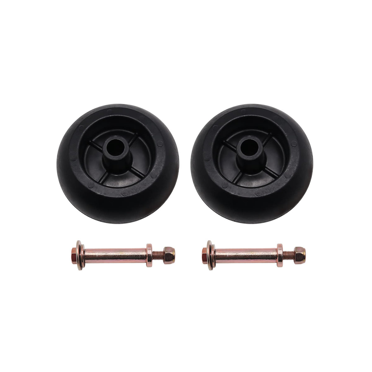 YESHINDA mower anti-scalp deck wheels kit installation view for quick setup and even cuts