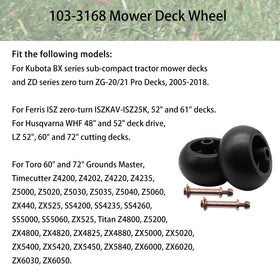 YESHINDA PVC deck wheels durable replacement for low maintenance