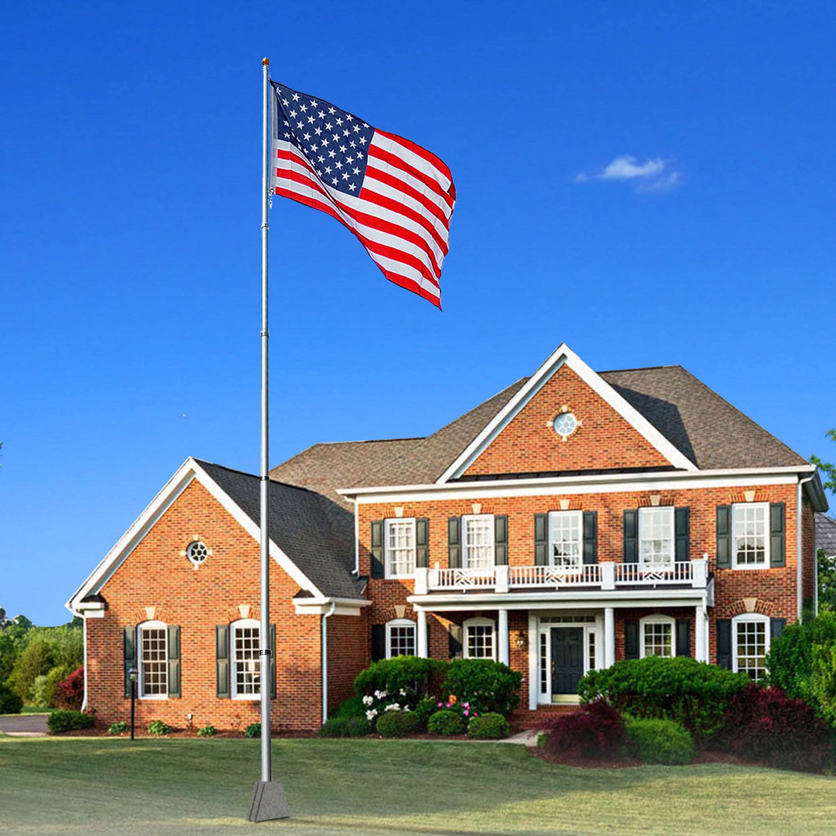 Yeshom 3x5 US flag included for immediate patriotic display.