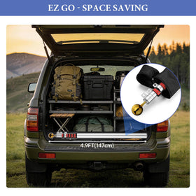Yeshom carabiners help fasten flags securely.