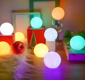 YESIE rechargeable pool light orb with vibrant underwater glow for night swimming