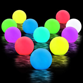 YESIE remote control operation allows color and brightness changes from poolside