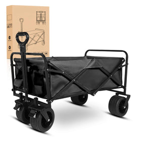 Yesker Foldable Wagon compact fold for easy storage and transport.