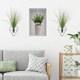 YESKY artificial greenery fills compact planters beautifully