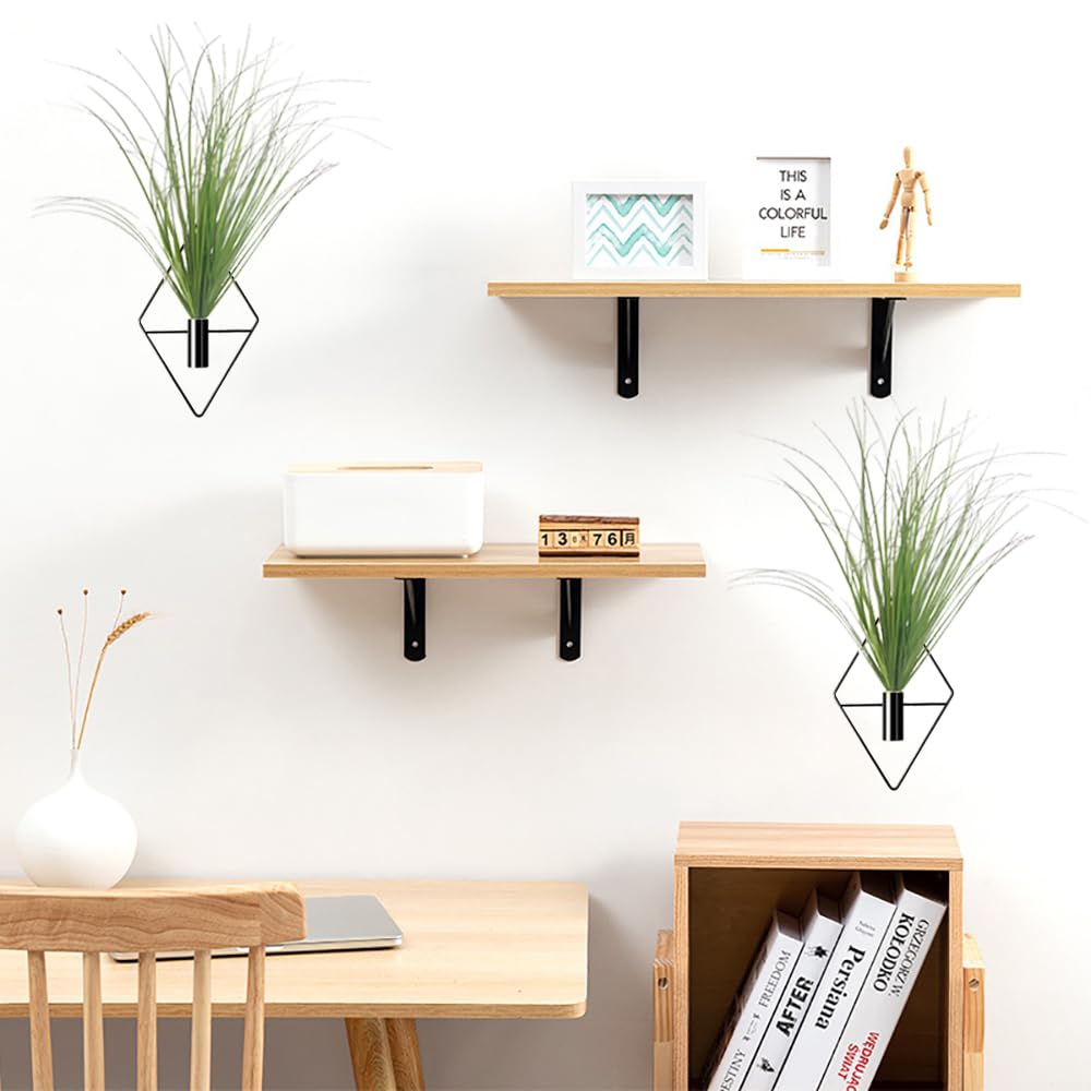 YESKY sturdy metal wall planter with durable gold finish