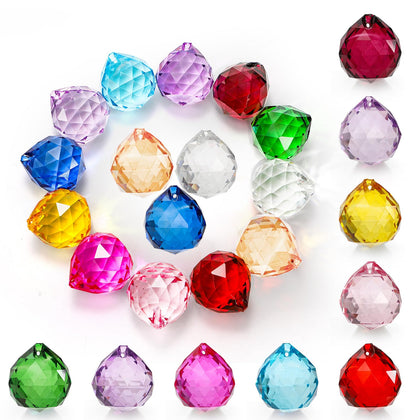 Yesland crystal ball prism 30mm catching sunlight to cast vivid rainbows on walls.