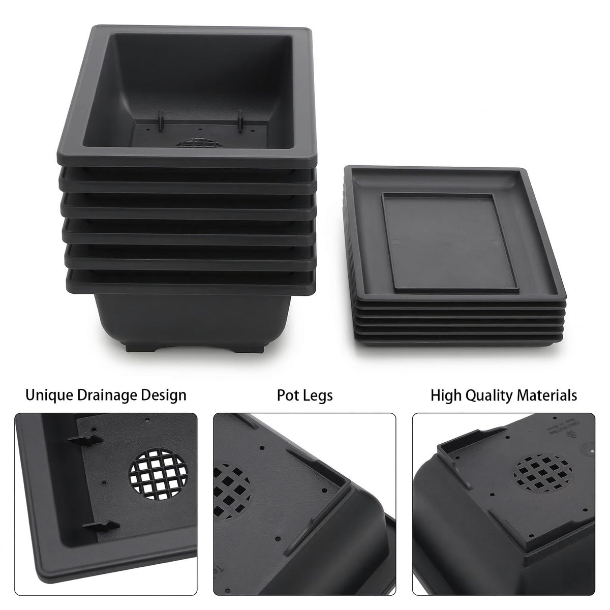 Yesland poly-resin bonsai pot, durable color that resists weather