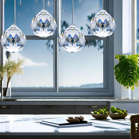 Yesland window decor prism balls brighten home and office spaces.