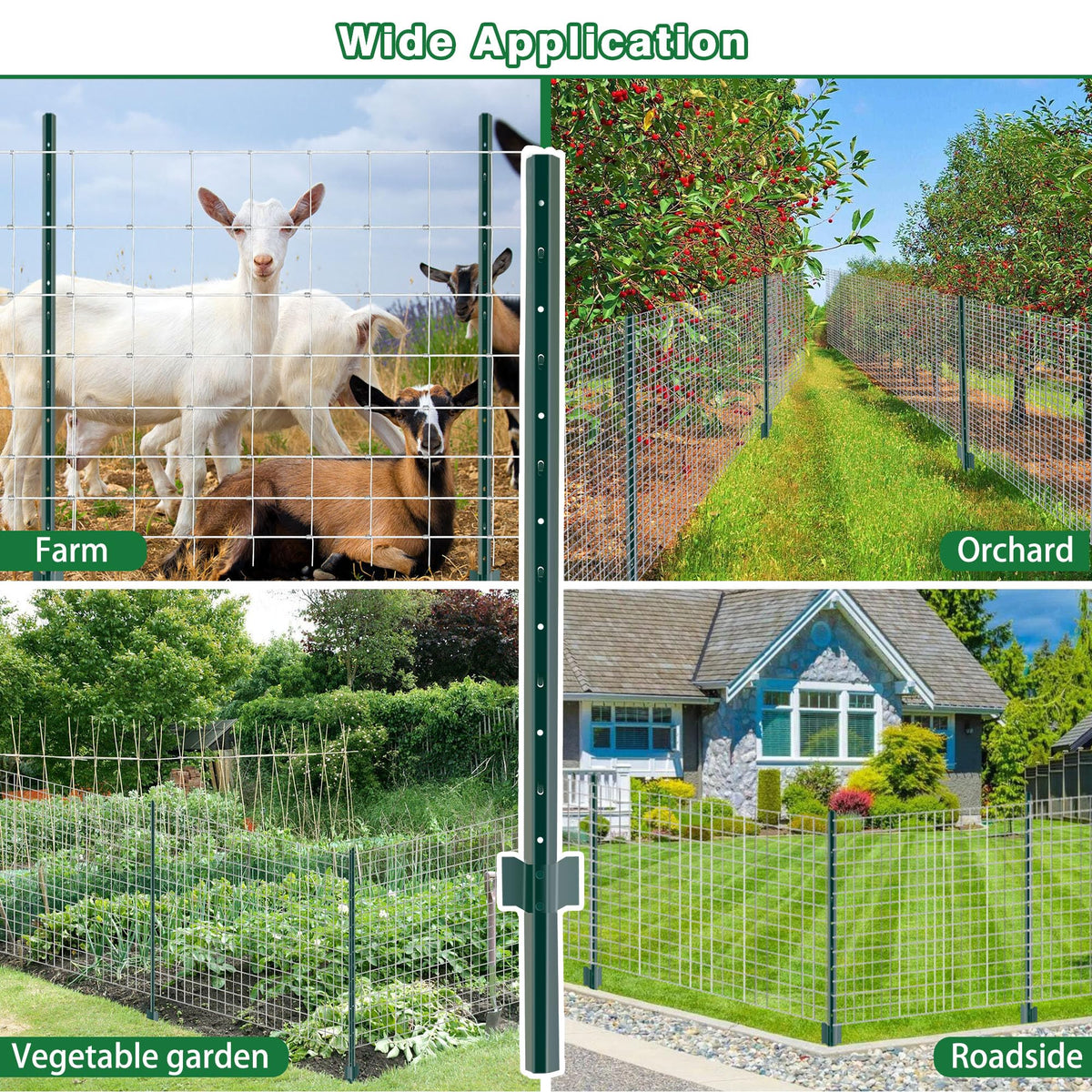 YESON eco-friendly metal posts offer sustainable fencing solutions.