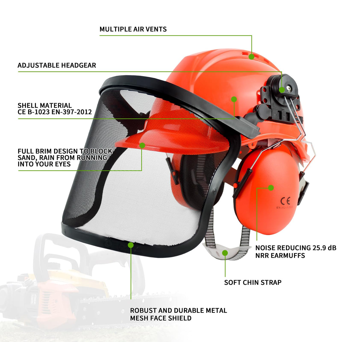 YesRight adjustable straps ensure secure, comfortable fit during yard work