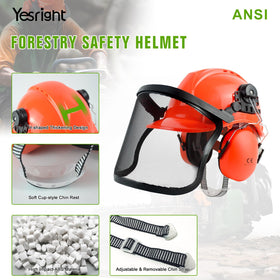 YesRight bright orange helmet enhances safety and visibility on site
