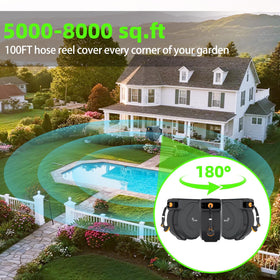 YESTAR 100ft hose length offers flexible reach for larger gardens