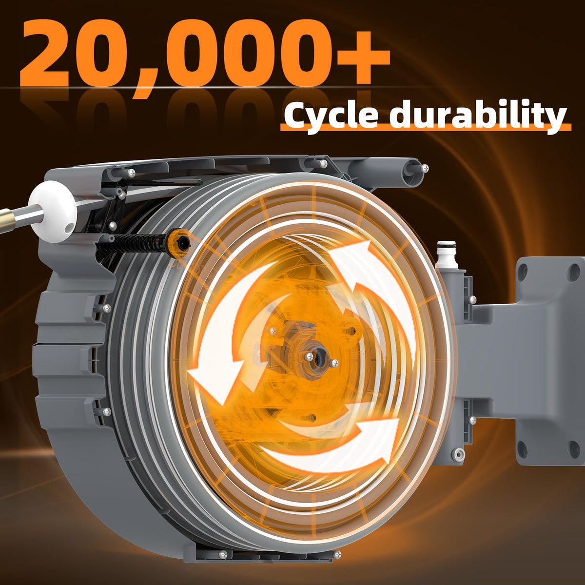 YESTAR 180-degree bracket enables flexible mounting and reach