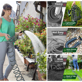 YESTAR self-recoiling design makes cleanup quick and easy.