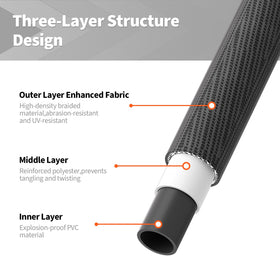 YESTAR hose with leak-proof fittings delivers reliable, rust-resistant connections.