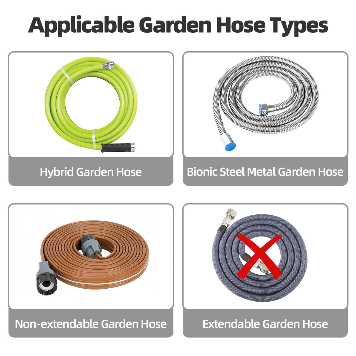 YESTAR hose reel cart angled connection reduces kinks for smoother watering.