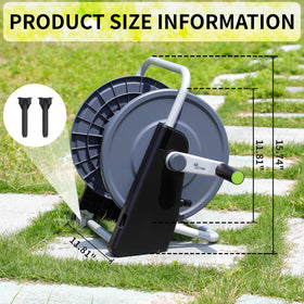 YESTAR hose reel cart wall-mount-ready demonstrates space-saving organization.