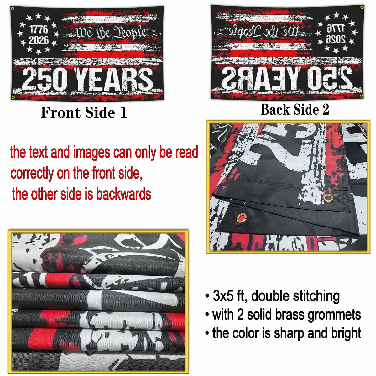 Yesuavt Independence Day flag ideal for yard display and gatherings.