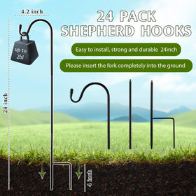 Yetene heavy-duty shepherd hook base designed for stable ground installation and lasting performance.