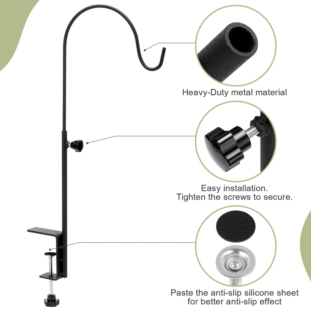 Yetene hanging bird feeder outdoor use keeps feeders accessible and weather-ready.