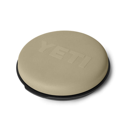 YETI LoadOut bucket swivel seat with foam cushion for field comfort.