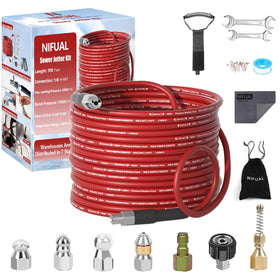 Yetianical NIFUAL pointed nozzle for powerful clog clearance in tight spaces